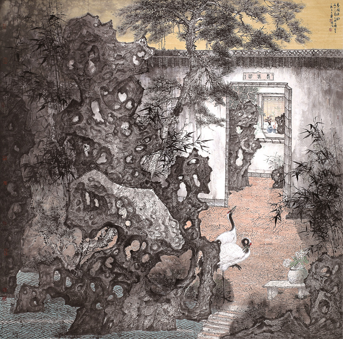 见证|"见山问石——李国强山水画展"11月18日郭味蕖美术馆