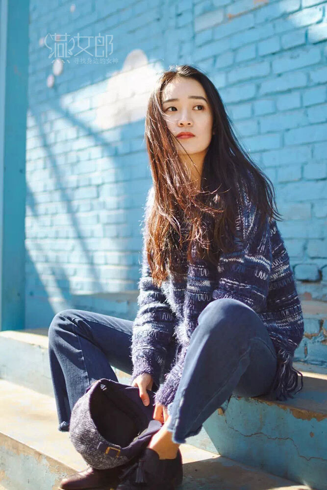 不画眼线不抹粉底 北方妹子素颜照清灵可人