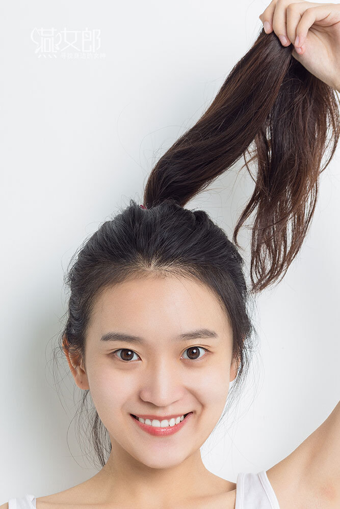 不画眼线不抹粉底 北方妹子素颜照清灵可人