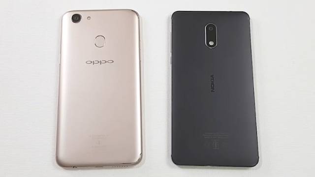 oppof5与nokia6速度测试对比