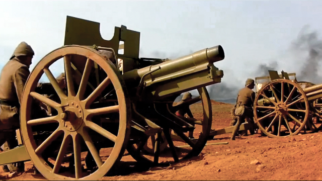 史诗级战争影片骑兵猛烈拼刺重炮飞机破袭场景真实无需特效