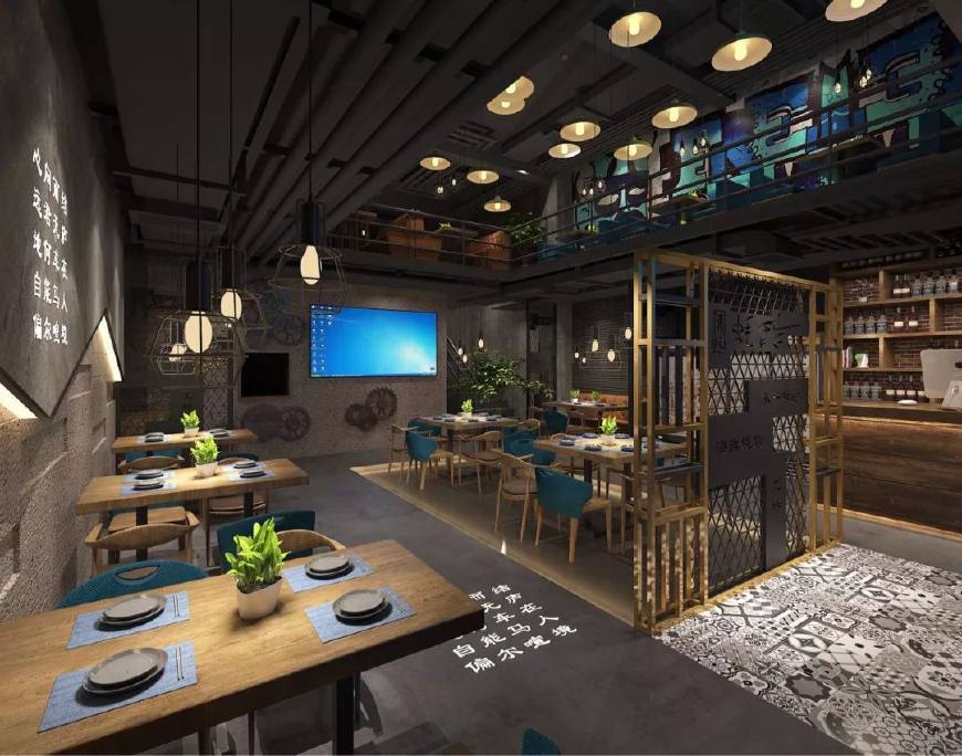 海鲜烧烤店设计:陈记蚝酷海鲜烧烤工坊店