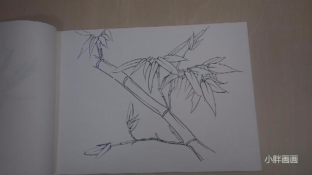 钢笔速写竹子图片
