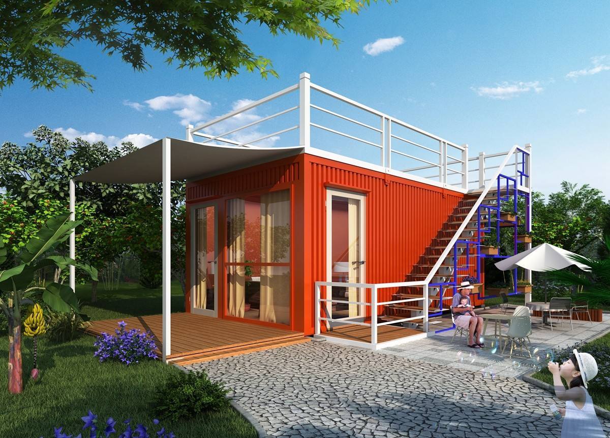 可移动式木屋集锦--每个集装箱房屋都是变形金刚