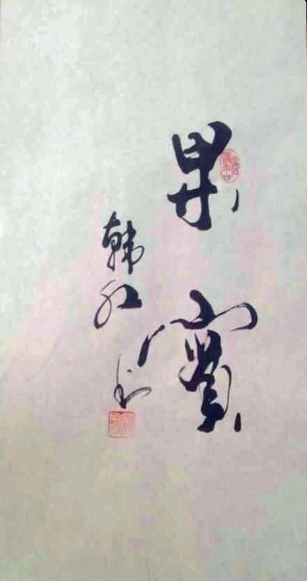 虽然韩红书法水平一般,但是站立悬腕有风度 网友:保证是练过的