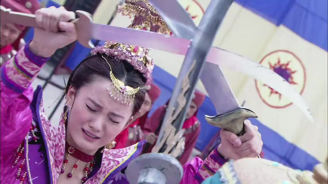 西凉公主代战馨子不愿嫁给表哥凌霄将军比武拒绝