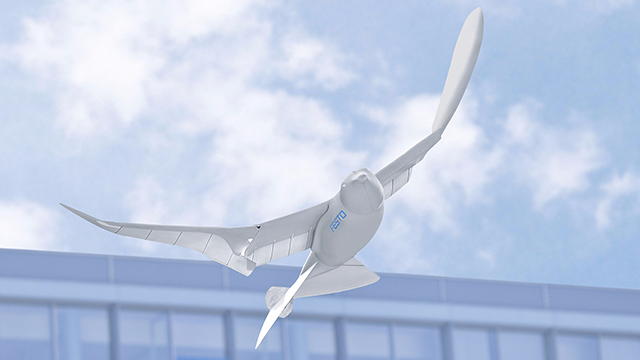 smartbird超轻飞行仿生机器鸟能像鸟一样飞翔