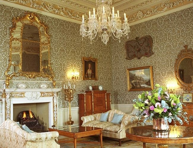 5, 客厅装修,欧式风格墙面欧式风格壁纸.