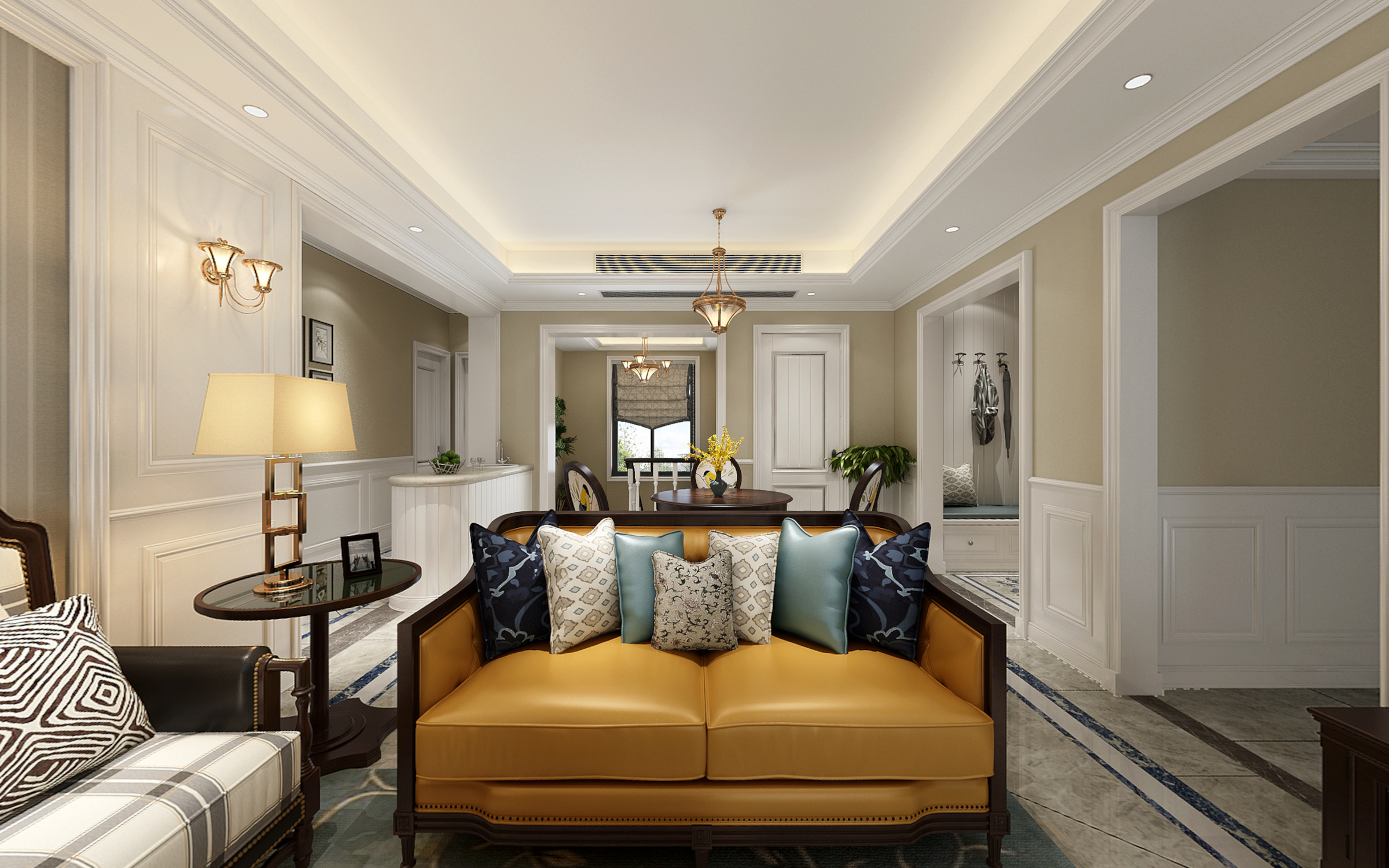 重庆美的家装饰推荐(蓝光帕提欧美式风格)