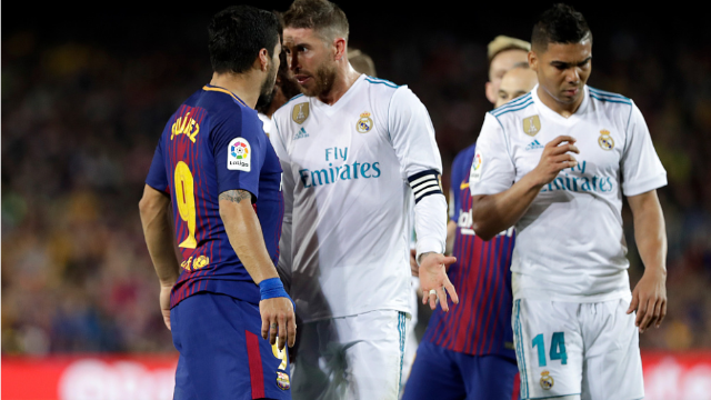 巴萨,皇马又起冲突,苏神和拉莫斯干起来了,这就是宿敌吧!