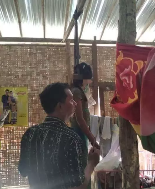 缅甸15岁女孩上吊图片