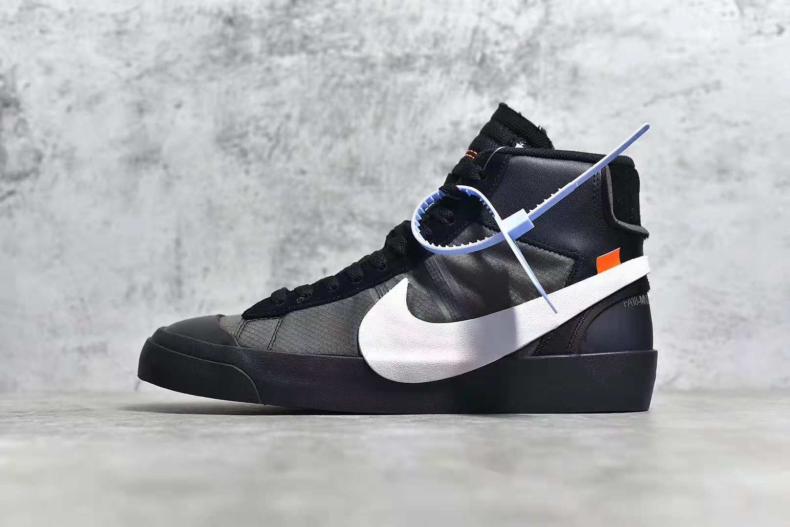 off-white x nike blazer mid grim reaper中高帮开拓者ow联名纯黑