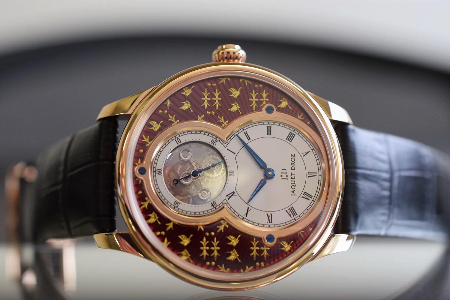 雅克德罗Jaquet-Droz推出全新的珐琅paillonné系列__凤凰网