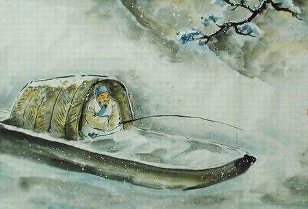 柴门闻犬吠,风雪夜归人.
