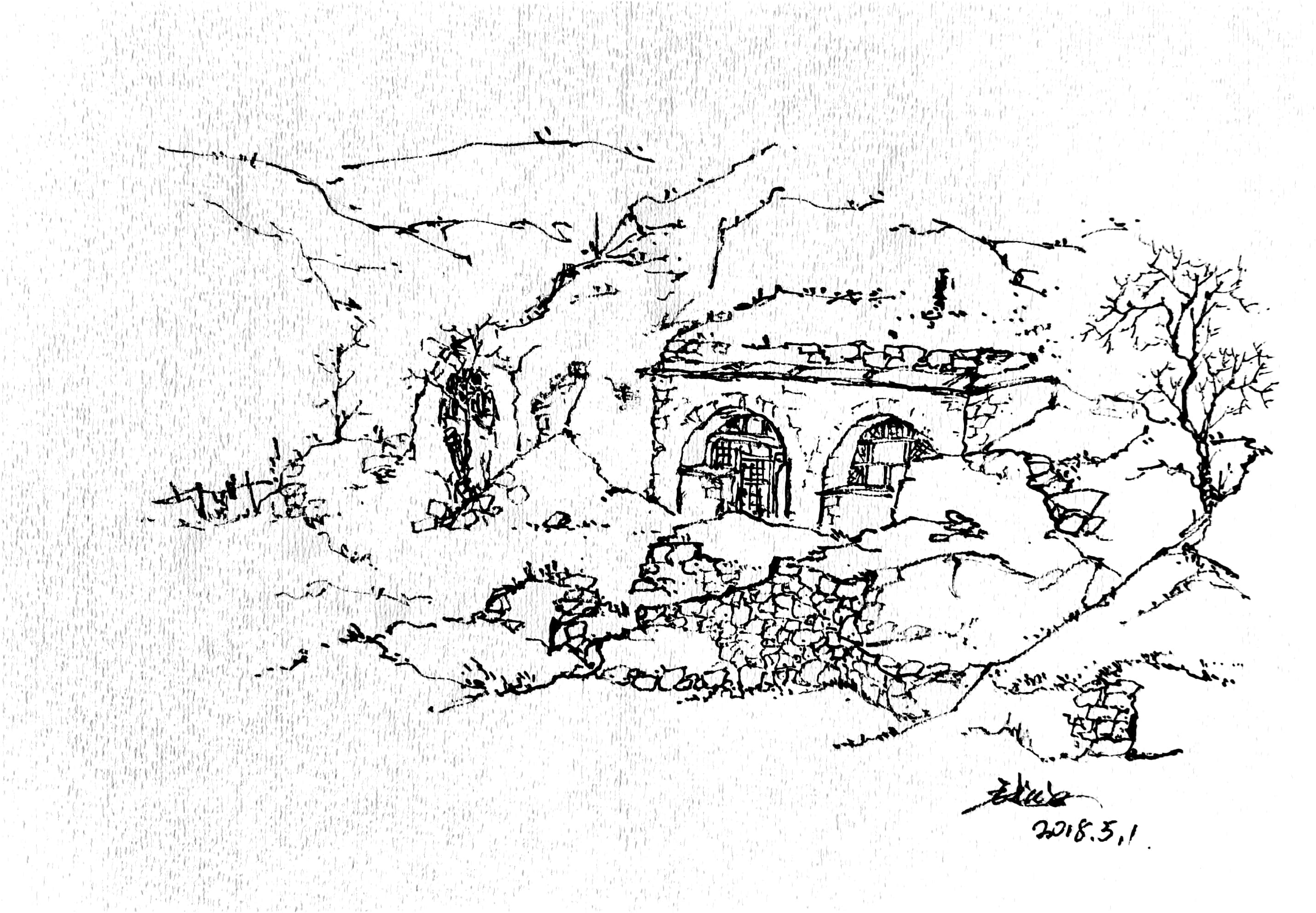 原创 画里陕北——记忆里的窑洞