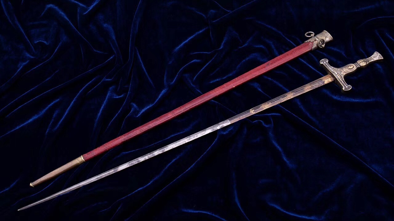 19世纪法国古董艺术长剑