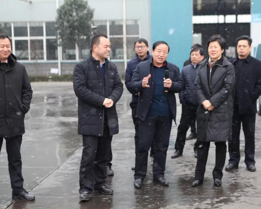 孟津县县委副书记,县长赵莉冒雪到公司调研!