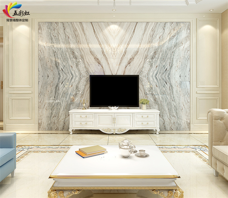 10款客厅微晶石搭配护墙板电视背景墙,知性优雅的居家环境!__凤凰网