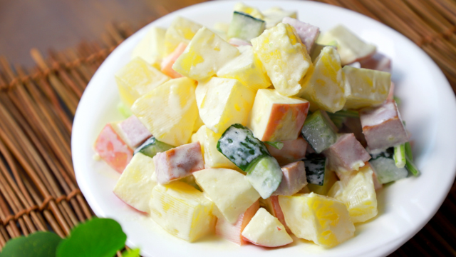 清爽开胃的韩式土豆苹果沙拉给你冬日饮食添一道低卡美味的餐前