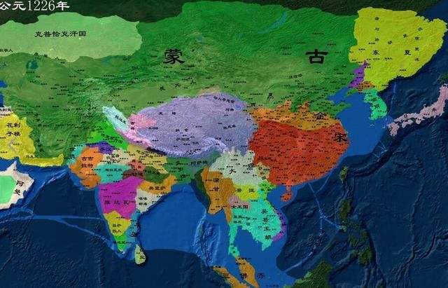 金国蒙古南宋地图图片