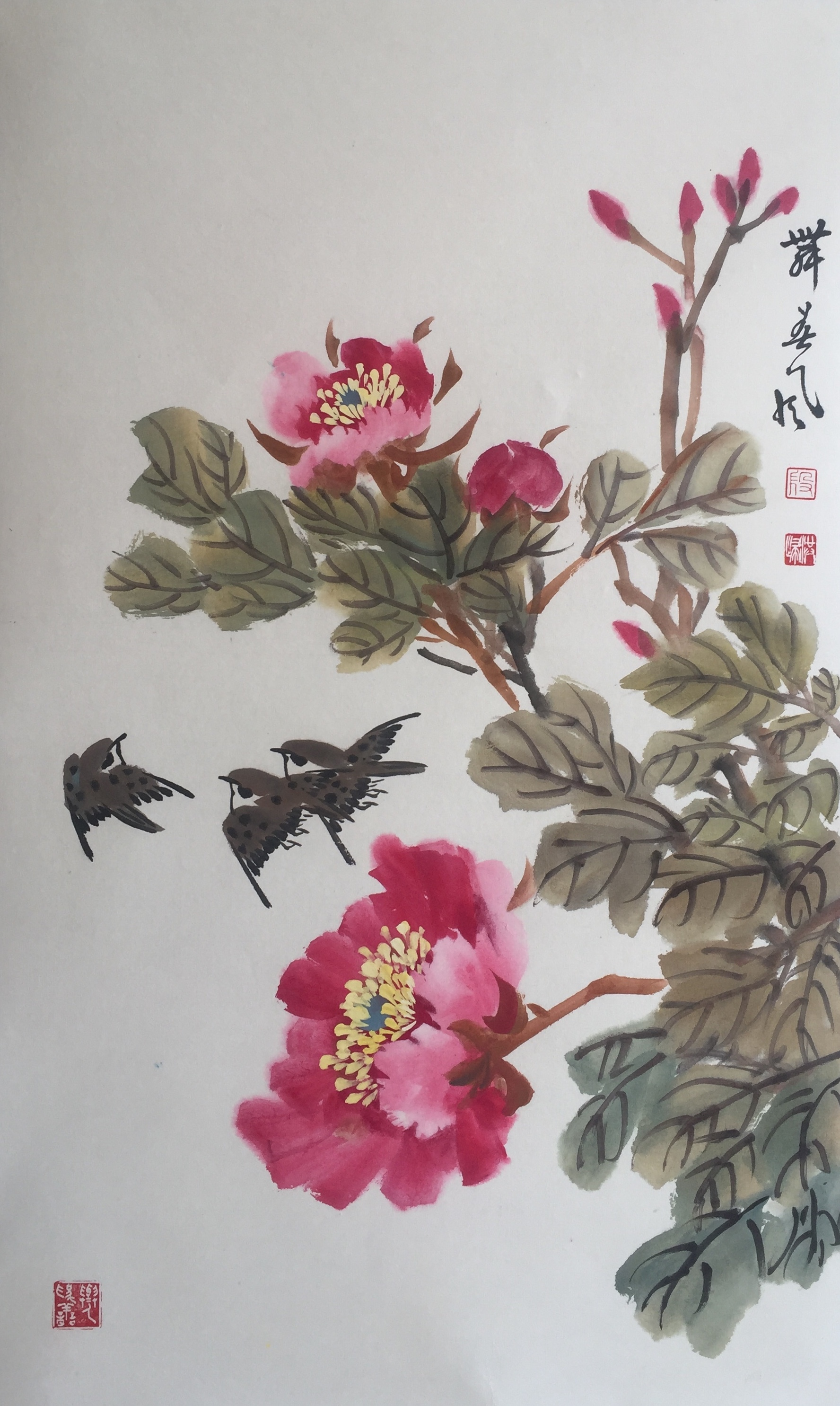 湖南籍花鸟画家段洪归老师坚持用字画做公益不歇停__凤凰网