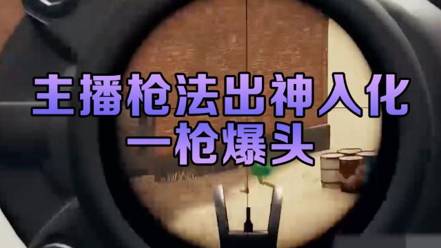 绝地求生主播枪法出神入化楼顶打地面上的敌人竟一枪爆头