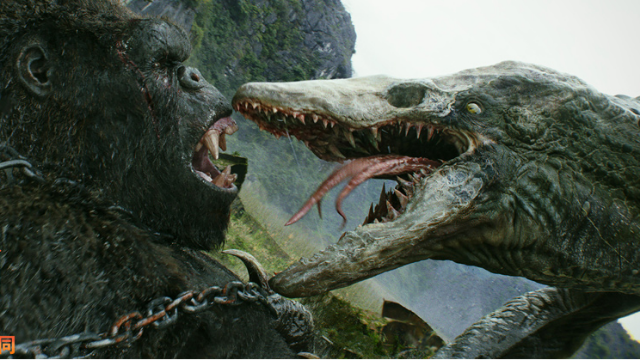 巨型蜥蜴被人类唤醒,想要挑战金刚,却被一招打回了原形!