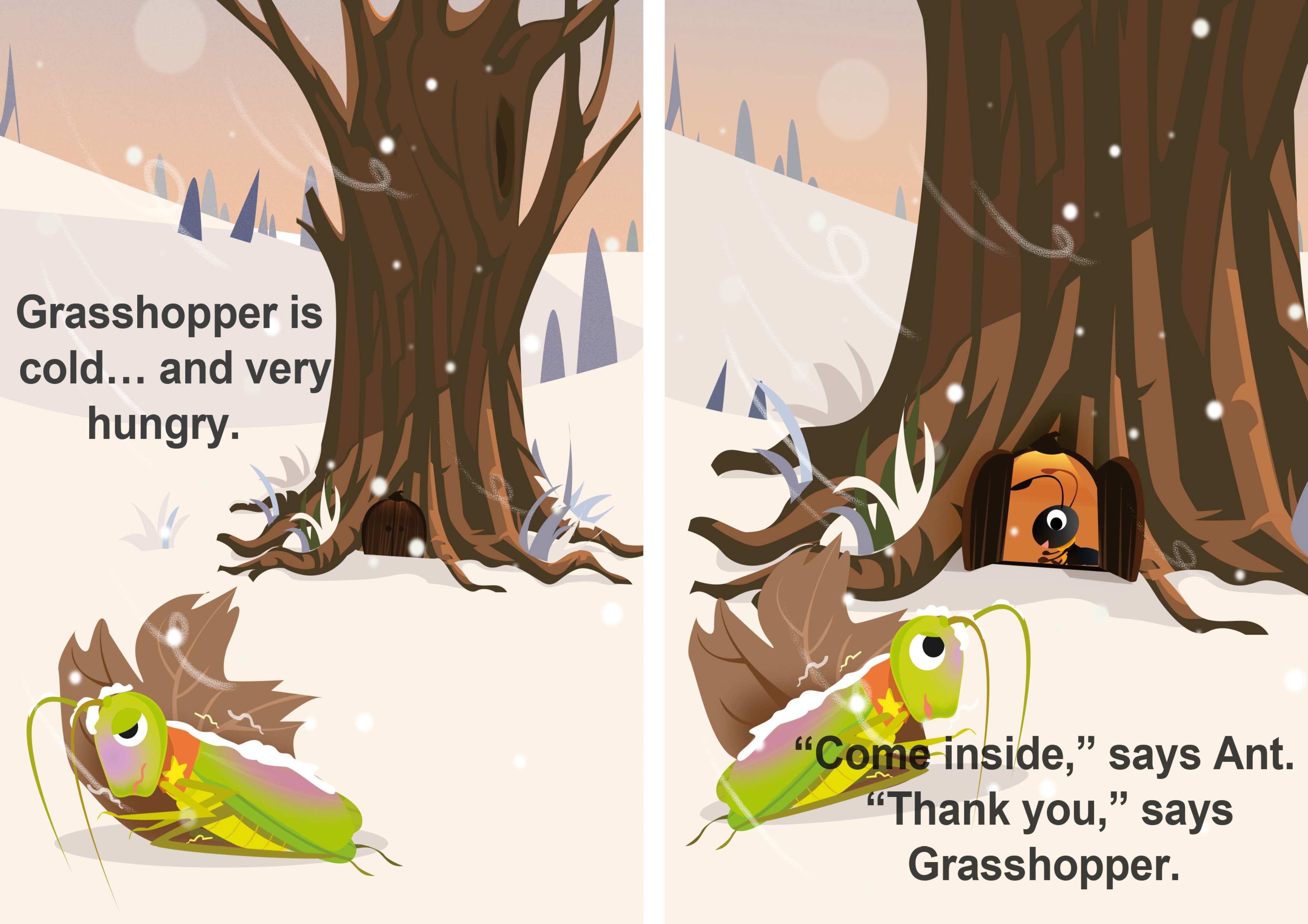 陪娃读绘本丨《 the ant and the grasshopper 蚂蚁和蚱蜢》(内含双语