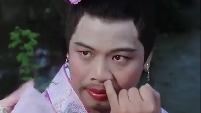 周星驰《唐伯虎点秋香》爆笑片段:唐伯虎示范撩妹竟遇"如花"