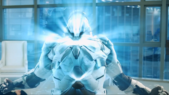 几分钟看完一部国产科幻片机甲神七超能力小伙大战钢铁铠甲