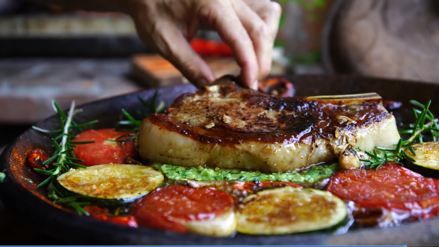 almazankitchen烹饪大肉这是我们做过最好的牛排