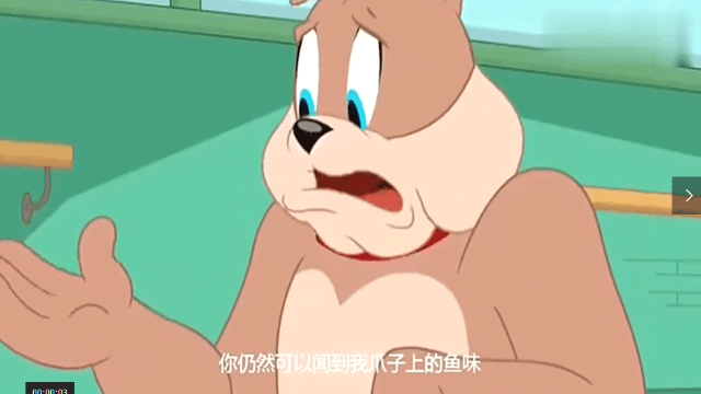 汤姆和杰瑞小狗狗握手言和
