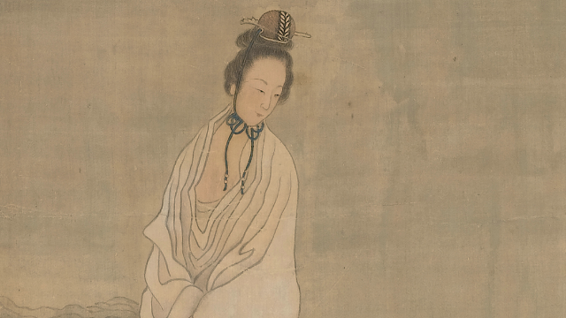 明代画家崔子忠云中玉女图动画赏析