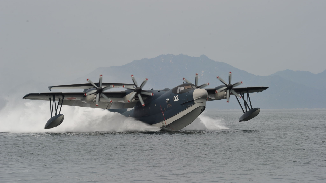日本us2水上飞机世界最先进的大型水上巡逻机