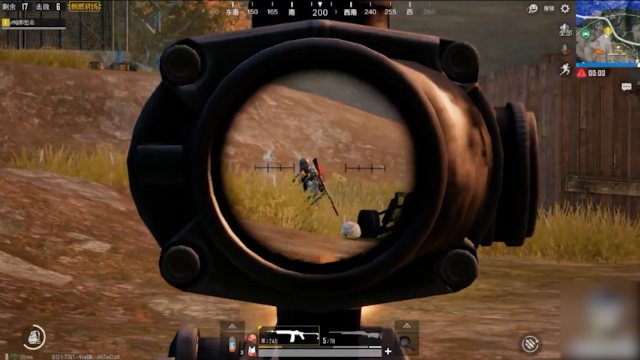 刺激战场挑战升级只用狙击枪打经典模式单人四排13连杀