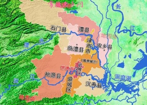 常德面积约1.82万平方公里,辖9个区县市.