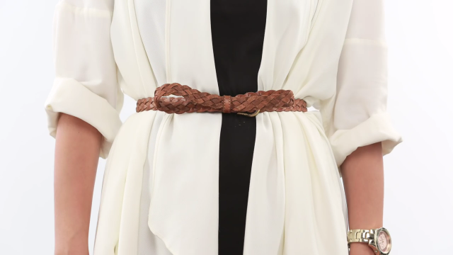 女士细腰带的4种系法更多花样扮靓自己