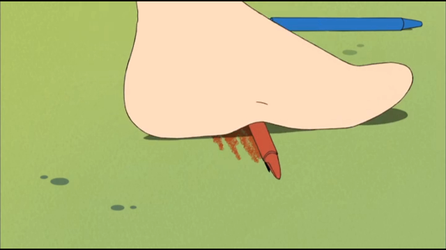 蜡笔小新第五季不想让小新弄脏房间梦冴自己先把铅笔踩碎了