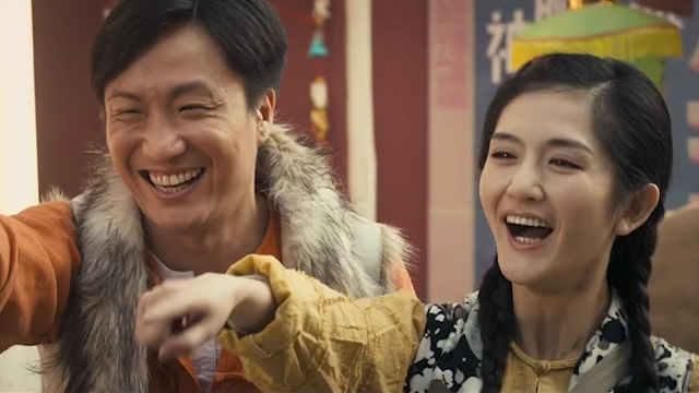 笑功震武林曾志伟巧用妙招分辨敌人真身一旁的谢娜笑的真好