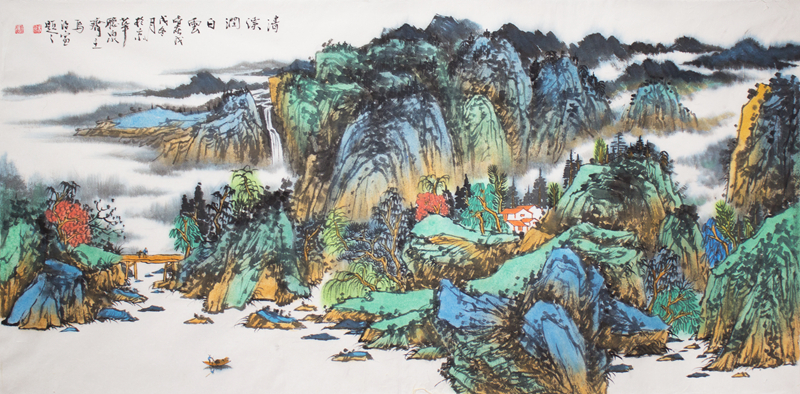 家在青山绿水间—画家马治富山水画印象
