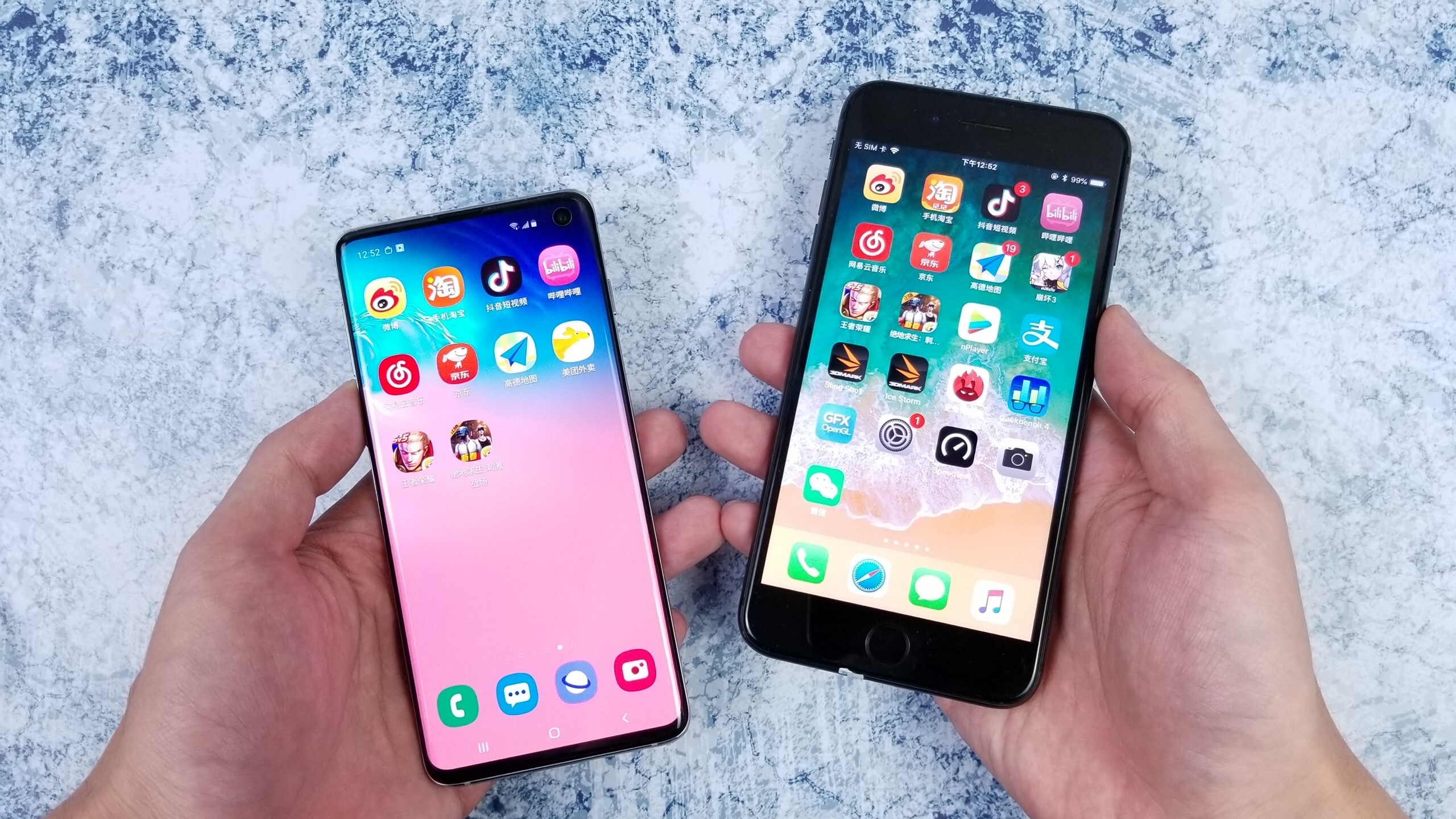 三星s10屏幕有多强对比iphone8plus的lcd屏幕后晕倒在厕所