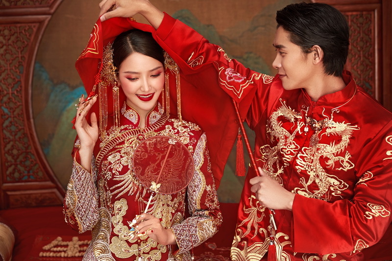 大美中国中式主题婚纱照细节还原传统中式婚礼沉淀东方风韵