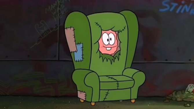 派大星一直以来都是这么坐椅子的原谅我笑出了声