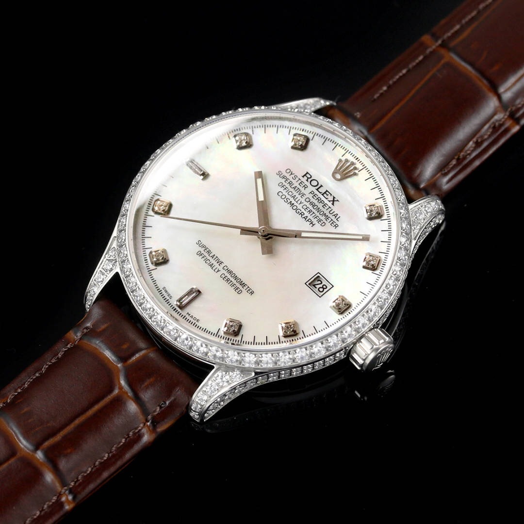 新款劳力士满钻正装男士机械表腕表__凤凰网