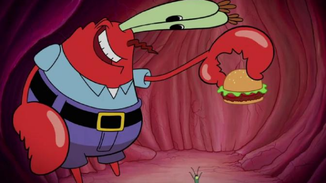 痞老板钻进客人肚子里偷蟹堡没想到蟹老板也钻进来了