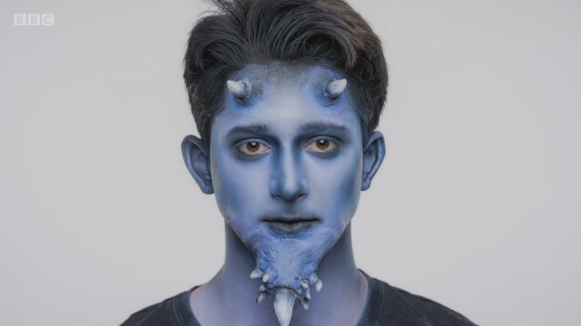 怪兽妆英国化妆大赛英字