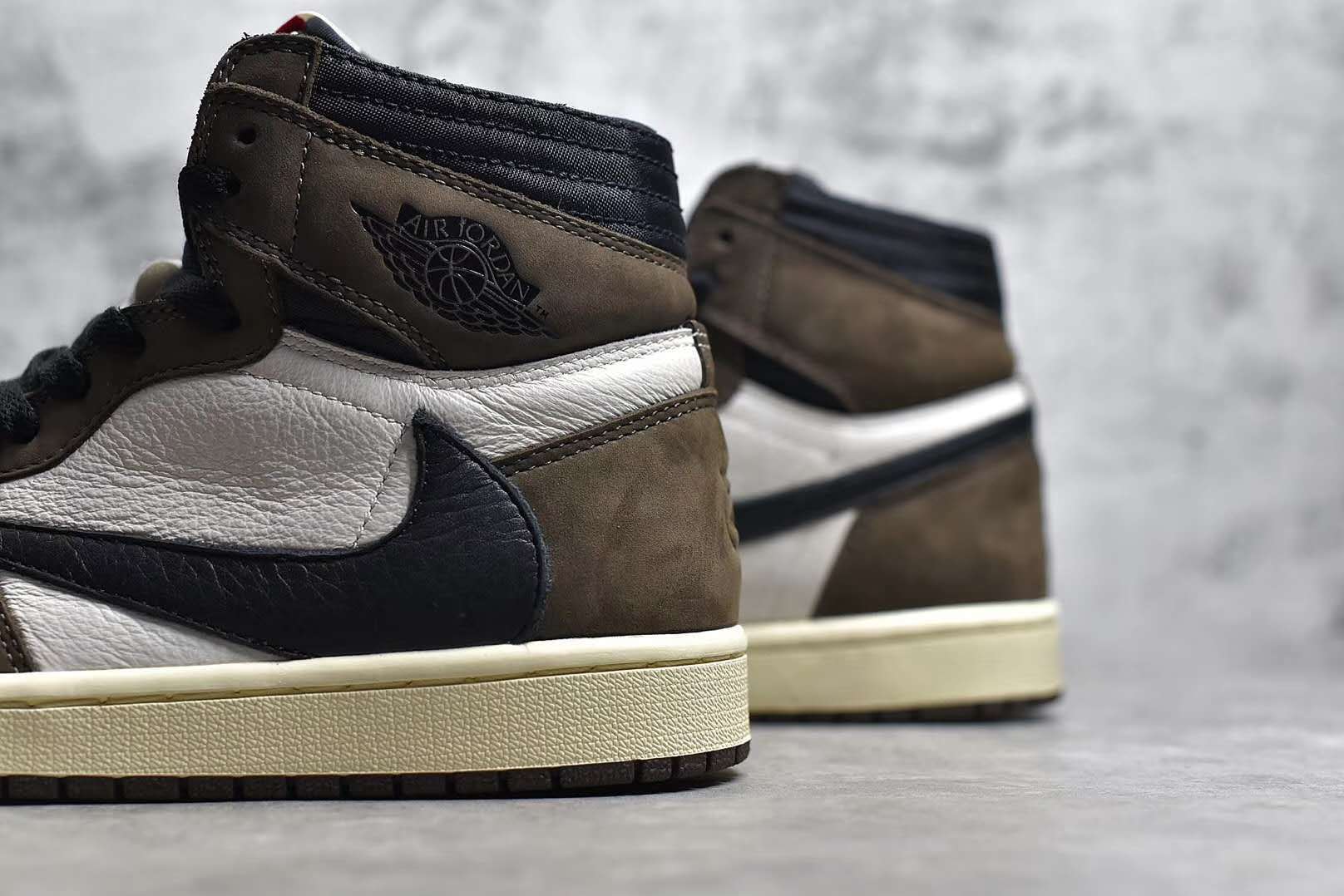 air jordan 1 retro high og aj1 travis scott倒钩开箱测评细节真假