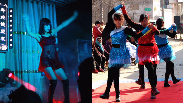 农村葬礼上的低俗艳舞消失后土味歌舞团卷土重来