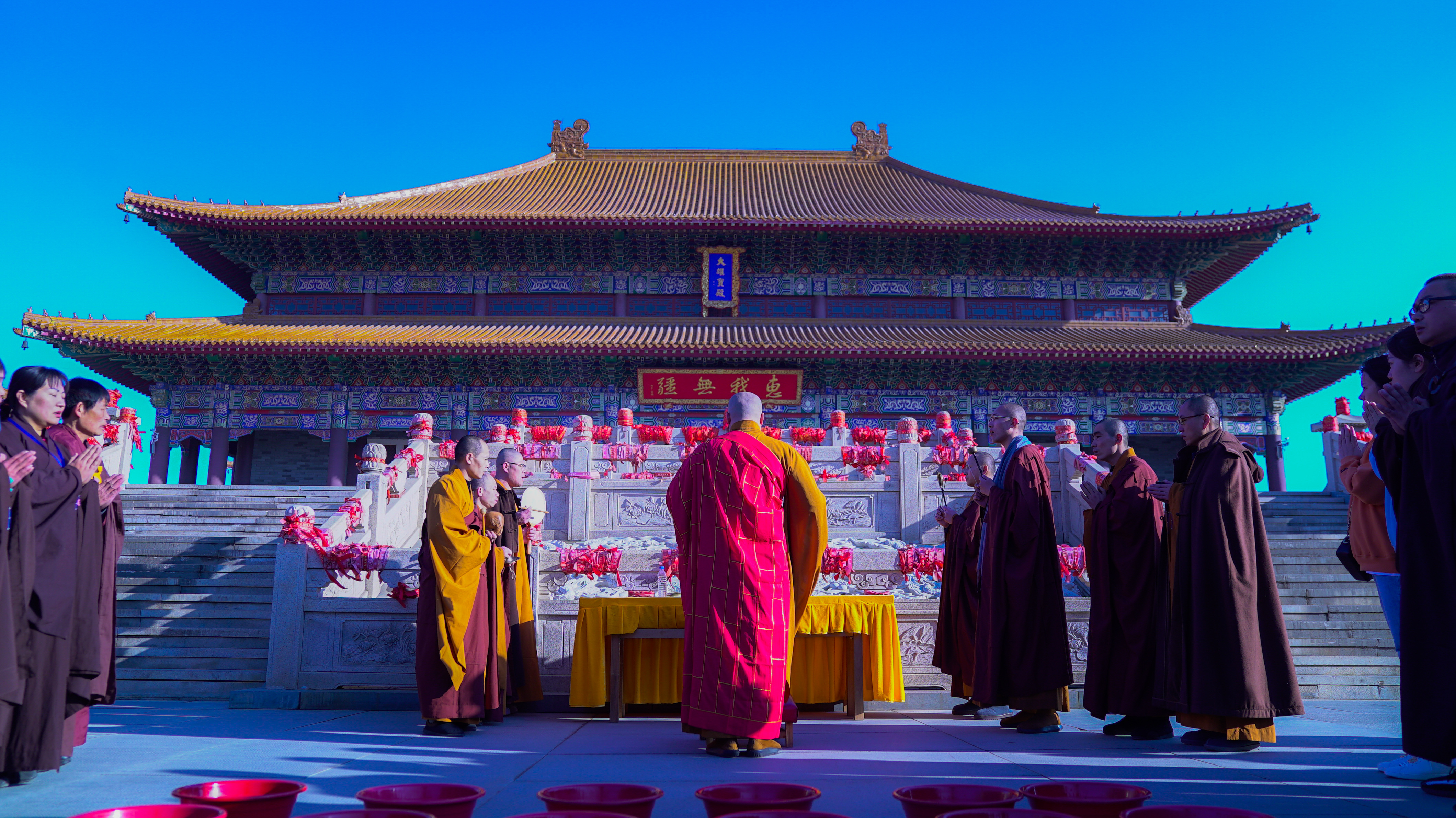 长春万寿寺清明水陆法会第四天放生仪式实况图集