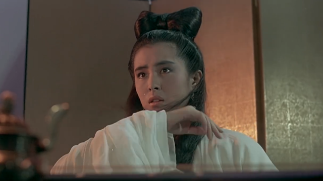 宁采臣兰若寺遇聂小倩王祖贤一身白纱飘飘唯美到爆